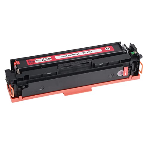 Toner Cartridge with Powder Chip ABS Easy to Refill Toner Cartridge Replacement for HP M283fdw 1200 Pages,black ink cartridge for W2111A Blue 30g (1200 Pages for W2113A Red 30g) von Yuezhongoo