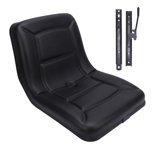 Tractor Chair, Lawn Mower Seat with Adjustable Angle Back,Micro Switch and Slide,for Tractor,Excavator Skid Loader Backhoe Dozer Telehandler von Yuezhongoo