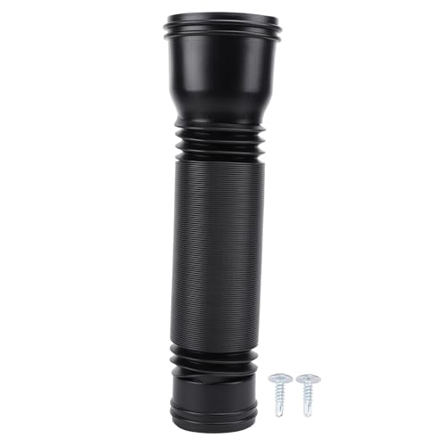 Yuezhongoo Flexible PE Rain Gutter Downspout Extension. This extendable Drain Away Extender is Designed for The Round downspouts of Outdoor Villas. (Black) von Yuezhongoo