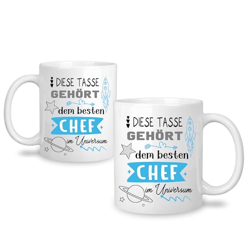 Yufansd Geschenke Chef Tasse Mug für den Tag des Chefs Geschenkidee Beste Chef Geschenke für Männer Abschiedsgeschenke für den Chef Mentor Leiter Weihnachts Geburtstags Kaffeetasse 11 Oz (Chef) von Yufansd