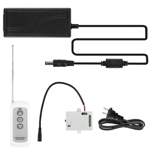Yugodex Linearaktuator-Controller, mit Fernbedienung 5A mit 12V AC/DC-Adapter Netzteil für Linearaktuator 12V, Drahtloses Fernbedienungs-Motorsteuerung-Kit von Yugodex