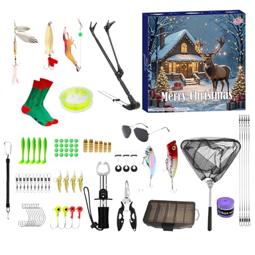 Angel Countdown Kalender - Geschenkidee für Angler Väter - 24-Tägiger Adventskalender Angelgeschenke Für Papa Ehemann Partner Angel Countdown Kalender - Geschenkidee für Angler Väter - 24-Tägiger Adventskalender Angelgeschenke Für Papa Ehemann Partner von Yugugomo