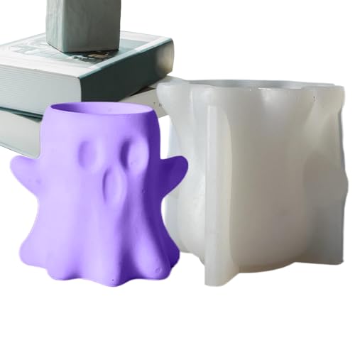 Geister Silikonform,Geisterförmige Kerzenform | Halloween Deko Basteln Für Zement Gips Wohnaccessoires von Yugugomo