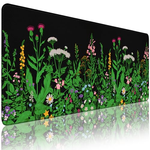 Gaming Mauspad - Schreibtischunterlage für Tastatur und Maus - Mousepad Schreibtischunterlage mit rutschfester Unterseite, großes Mauspad für Büro, Desktop-Schutz Dekoration und den täglichen von Yuhijoy