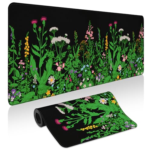 Mauspad Gaming – Schreibtischunterlage für Tastatur und Maus – Große Mauspads für Schreibtisch, Gaming-Mauspad mit rutschfester Unterseite, Schreibtischunterlage (80 x 30 cm) für Gaming, Büro und von Yuhijoy