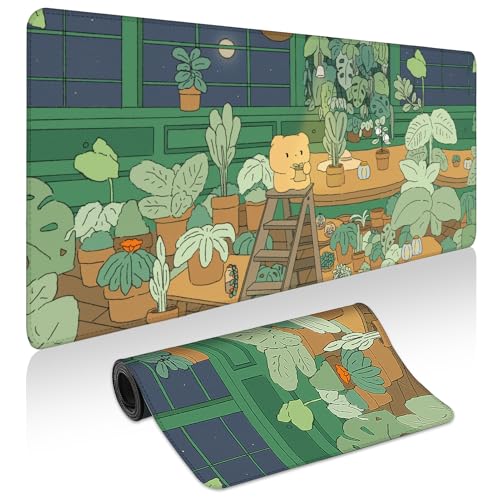 Mauspad Gaming – Schreibtischunterlage für Tastatur und Maus – Große Mauspads für Schreibtisch, Gaming-Mauspad mit rutschfester Unterseite, Schreibtischunterlage (80 x 30 cm) für Gaming, Büro und von Yuhijoy