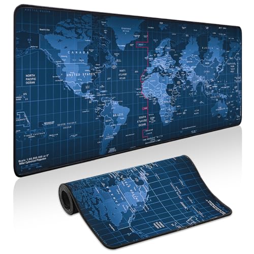 Mauspad Gaming – Schreibtischunterlage für Tastatur und Maus – große Mauspads für Schreibtisch, Gaming-Mauspad mit rutschfester Unterseite, Schreibtischunterlage (80 x 30 cm) für Gaming, Büro und von Yuhijoy