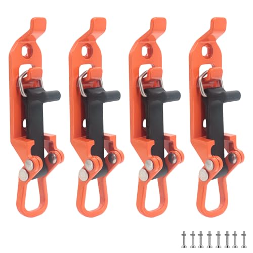 Yuhtech 4 Stück Schaufelhalter Dachgepäckträger, Metall Off Road Schaufelhalter, Schaufel und Axt Halter, Schaufelhalter Dachgepäckträger für LKW Auto Boot, Schnellspanner Axthalter Mount Kit von Yuhtech