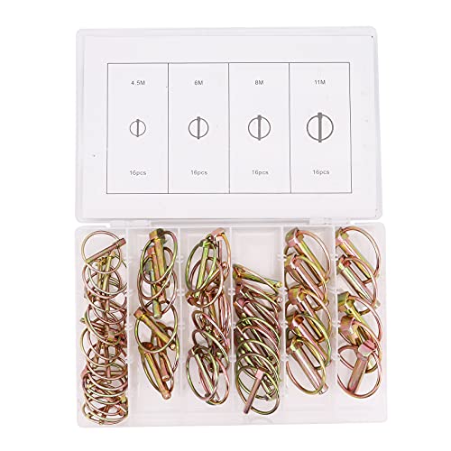Yuhtech Klappsplinte, 50 Pcs 4 Größen Klappsplint Sortiment Klappstecker Klappsplinten Unterlegscheibensatz Sortiment Yuhtech Klappsplinte, 50 Pcs 4 Größen Klappsplint Sortiment Klappstecker Klappsplinten Unterlegscheibensatz Sortiment von Yuhtech