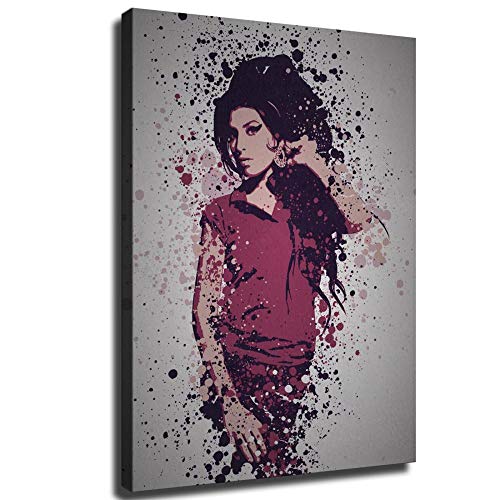 Amy Winehouse Leinwand-Kunst-Poster und Wandkunstdruck, modernes Familienschlafzimmerdekor-Poster von Yuhui