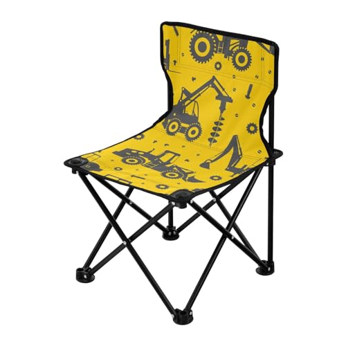 Faltbarer Campingstuhl Gold Silhouette Schwerer Ultraleicht Rucksack Strandstühle für Erwachsene mit Tragetasche Rasen Stuhl für Wandern Konzert von Yuiboo