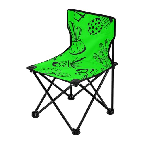 Yuiboo Faltbarer Campingstuhl, Kakteen-Grün, ultraleicht, verstaubarer Stuhl, Tragetasche inklusive, Wanderstuhl für Indoor-Wandern von Yuiboo