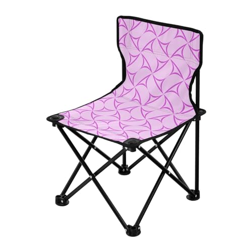 Yuiboo Faltbarer Campingstuhl, rosa, dekorativ, lila, ultraleicht, tragbar, Strandstühle für Reisen, Tragetasche, tragbarer Stuhl zum Warten in der Schlange zum Camp-Angeln von Yuiboo