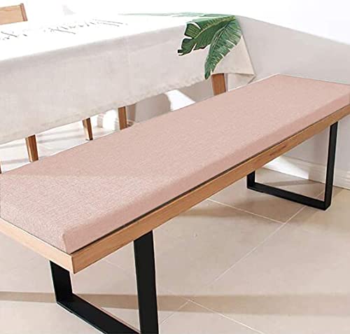 Outdoor-Bankkissen, mit Schaumstoff gefüllt, bequeme, strapazierfähige Kissen, Ersatzauflage für Gartenbank oder Schaukel, 2-, 3-, 4-Sitzer (250 x 40 cm, beige) von Yuing