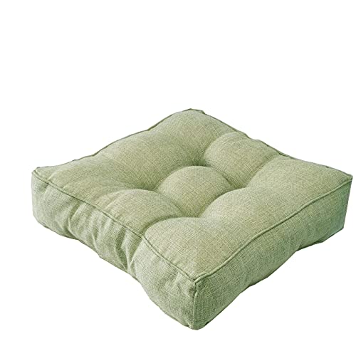 Sitzkissen Lein Superkissen Loungekissen Sofakissen für Lounge Gartenmöbel Stuhlkissen, Stuhlauflage Sitzpolster Kissen Tatami Auflage Haus und Garten Kollektion Stuhlkissen von Yuing