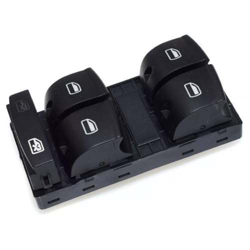 Yuiturt 4F0959851F Fensterheber Schalter für A3 S3 A6 S6 C6 Q7, Steuerschalter Schaltfläche des Driver Side MasterFensters Schaltelement Fensterheber, 4F0959851 4F0959851A 4F0959851C 4F0959851G von Yuiturt