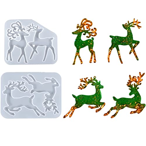 2 Stück Silikonform Weihnachten Elchförmige Weihnachtsharz Formen Elchform Silikonformen Weihnachten Form Weihnachten Rentier Epoxidharz Formen Silikon Gießformen für Weihnachtsbaum Dekorationen 2 Stück Silikonform Weihnachten Elchförmige Weihnachtsharz Formen Elchform Silikonformen Weihnachten Form Weihnachten Rentier Epoxidharz Formen Silikon Gießformen für Weihnachtsbaum Dekorationen von Yukiyi