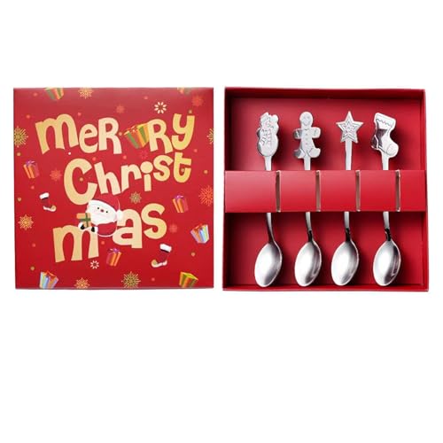 4 Stück Christmas Spoons Weihnachten Teelöffel Weihnachten Löffel Set Weihnachtsgeschirr Weihnachten Besteck Kaffee Löffel Edelstahl Weihnachtslöffel Weihnachts Besteck Weihnachten Tisch Deko Sliver 4 Stück Christmas Spoons Weihnachten Teelöffel Weihnachten Löffel Set Weihnachtsgeschirr Weihnachten Besteck Kaffee Löffel Edelstahl Weihnachtslöffel Weihnachts Besteck Weihnachten Tisch Deko Sliver von Yukiyi