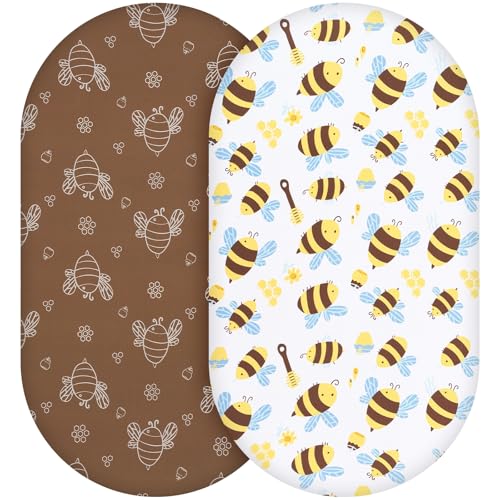 Yukkidds Baby Spannbettlaken Spannbetttuch Elastizität Atmungsaktiv Mikrofaser Matratzenbezug für 40x80 cm 41x81 cm 40x90 cm Reisebett Beistellbett Babybett 2er Pack,Biene Braun Yukkidds Baby Spannbettlaken Spannbetttuch Elastizität Atmungsaktiv Mikrofaser Matratzenbezug für 40x80 cm 41x81 cm 40x90 cm Reisebett Beistellbett Babybett 2er Pack,Biene Braun von Yukkidds