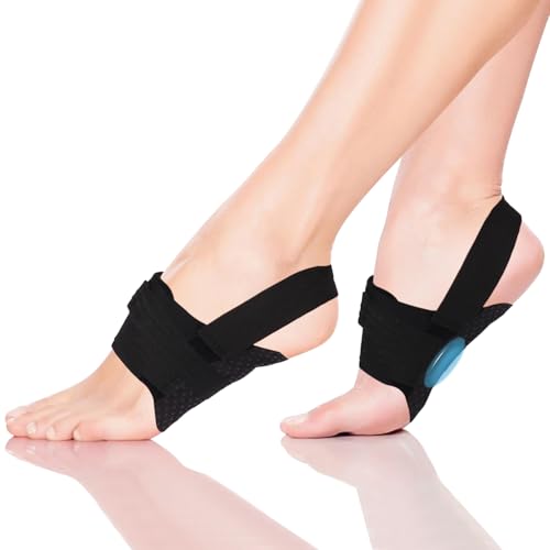 Yulado Fußgewölbe-Bandagen für Plantarfasziitis, Verstellbare Frauen Männer Fußpolstern zur Linderung von Plattfüßen Plantarfasziitis und Fersensporn Hochgewölbe Yulado Fußgewölbe-Bandagen für Plantarfasziitis, Verstellbare Frauen Männer Fußpolstern zur Linderung von Plattfüßen Plantarfasziitis und Fersensporn Hochgewölbe von Yulado