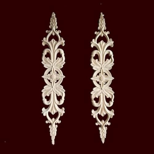Yulakes 2PCS Holz Ornament Appliques Möbel Holzaplikationen Holzornamente Schnitzerei Ornament Applique Holz Verzierung Frame Ornament Frame Geschnitzte Ecke Onlay Unlackiert Applique Yulakes 2PCS Holz Ornament Appliques Möbel Holzaplikationen Holzornamente Schnitzerei Ornament Applique Holz Verzierung Frame Ornament Frame Geschnitzte Ecke Onlay Unlackiert Applique von Yulakes