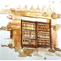 Echter Kaffee Originalgemälde Wandkunst von YuliiaMykhaliukArt