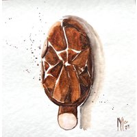 Eis Original Gemälde Wandkunst von YuliiaMykhaliukArt