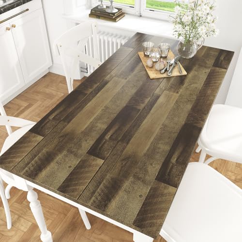 Yullpaper Klebefolie Möbel Holzoptik 40cm X 800cm Braun Möbelfolie Holzfolie selbstklebend für Arbeitsplatte Küche Tapete Holzoptik Schrankfolien Selbstklebend Wand Tapeten Vintage Holztapete von Yullpaper