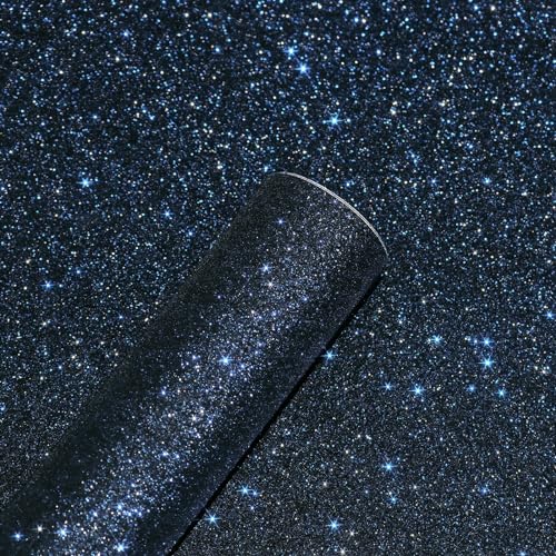 Yullpaper Schwarze Blaue Glitzer Tapete Selbstklebend Glitzer Möbelfolie Tapeten Wohnzimmer Schlafzimmer Möbel Klebefolie Schwarz Blau für Tisch Schränke Glitzer Dekofolie Selbstklebend 40cm X 200cm Yullpaper Schwarze Blaue Glitzer Tapete Selbstklebend Glitzer Möbelfolie Tapeten Wohnzimmer Schlafzimmer Möbel Klebefolie Schwarz Blau für Tisch Schränke Glitzer Dekofolie Selbstklebend 40cm X 200cm von Yullpaper