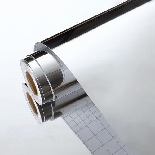 Yullpaper Spiegelfolie Selbstklebend Möbel Tapete Silber Klebefolie Möbel Tapeten Wohnzimmer Folie für Arbeitsplatte Schränke Flexibel Spiegel Aufkleber Dekofolie Möbelfolie Selbstklebend 40cm X 800cm Yullpaper Spiegelfolie Selbstklebend Möbel Tapete Silber Klebefolie Möbel Tapeten Wohnzimmer Folie für Arbeitsplatte Schränke Flexibel Spiegel Aufkleber Dekofolie Möbelfolie Selbstklebend 40cm X 800cm von Yullpaper