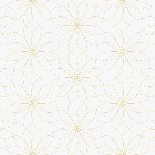 Yullpaper Tapete Blumen Weiß Gold Klebefolie Möbel Wand Tapeten Wohnzimmer Muster Tapete Modern Möbelfolie Weiß Matt Selbstklebend Folie Für Küchenschränke Goldene Blumentapete Vintage 44.5cm x 300cm Yullpaper Tapete Blumen Weiß Gold Klebefolie Möbel Wand Tapeten Wohnzimmer Muster Tapete Modern Möbelfolie Weiß Matt Selbstklebend Folie Für Küchenschränke Goldene Blumentapete Vintage 44.5cm x 300cm von Yullpaper