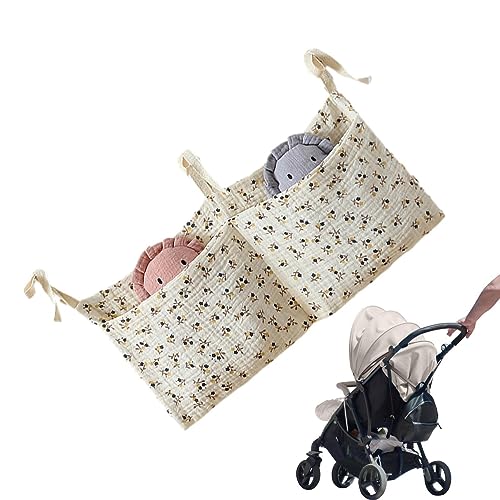 Yulokdwi Babybett-Organizer - 2 Taschen Multifunktionaler Windel-Caddy | Nachttisch-Caddy für Wickeltisch und Babybett, Organisation im Kinderzimmer und Windelaufbewahrung von Yulokdwi