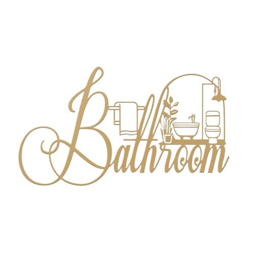 Yulokdwi Badezimmer Schilder Für Zuhause | Türschild Mit Ausgeschnittener Form - Retro Stil Wanddeko Für Hotel Wohnung Eingangsbereich von Yulokdwi