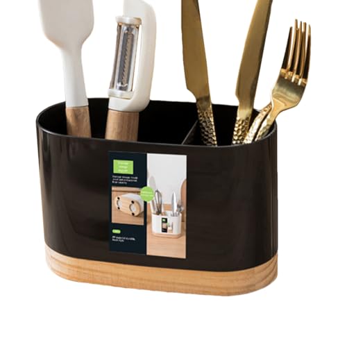 Yulokdwi Besteckhalter,Löffel Aufbewahrungsständer | Essstäbchenhalter Küchenaufbewahrung Besteckablauf mit 2 Fächern für Camping Wohnwagen BBQ Picknick Party Yulokdwi Besteckhalter,Löffel Aufbewahrungsständer | Essstäbchenhalter Küchenaufbewahrung Besteckablauf mit 2 Fächern für Camping Wohnwagen BBQ Picknick Party von Yulokdwi
