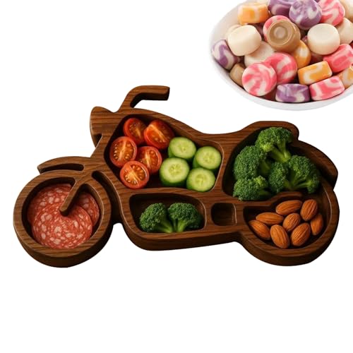 Yulokdwi Charcourierplatte - Servierplatte Für Käse Und Aufschnitt Als Essenspräsentationsteller,Holz Servierplatte Für Obst Fleisch Nüsse Snacks Tischdekoration Gastgeber von Yulokdwi