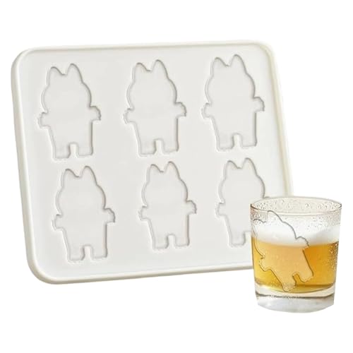 Yulokdwi Eiswürfelformen in Spaßformen - Tierförmige Silikonform - Einfaches Entnehmen Küchenutensil zum Einfrieren für Getränke Cocktails Whisky von Yulokdwi