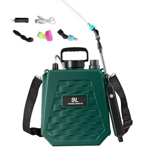 Yulokdwi Elektrischer Rucksacksprühgerät,Batteriebetriebene Rucksackspritze für Garten und Hof | Wiederaufladbare Pflanzenpflege Bewässerungsgerät Für Rasen Garten Hof Farm von Yulokdwi