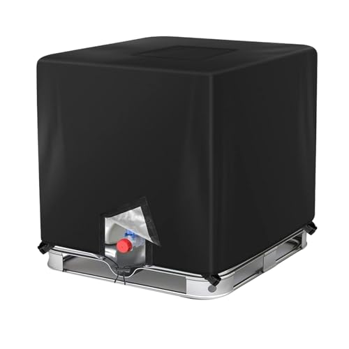 Yulokdwi Fassabdeckung,Wassertankabdeckung - Wasserdichte Schutztasche 1000 Liter Für Terrasse Rasen Garten Regenfass Bei Starkem Wind Draußen von Yulokdwi