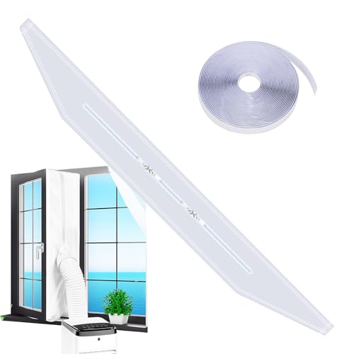 Yulokdwi Fensterabdichtungsset Für Mobile Klimageräte - Ohne Bohren Klimagerät Fenster Kit | Klebestoff Barriere Für Wohnmobile Garage von Yulokdwi