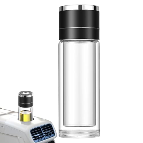 Yulokdwi Glasflasche für Wasser | Trennstecksystem Tee Glasflasche Auto - Hitzebeständiger Reisebecher Wiederverwendbar Für Erwachsene von Yulokdwi