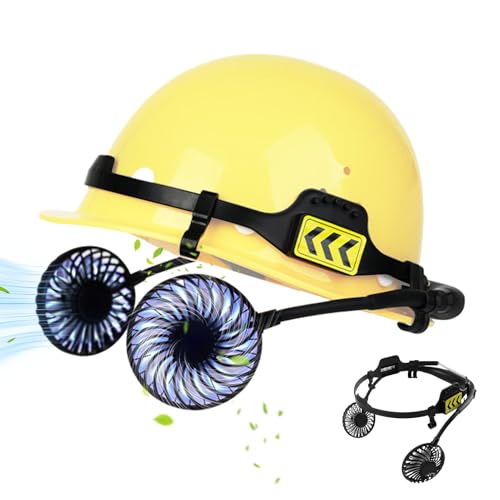 Yulokdwi Hartschalenkühlventilator - Sicherheitshelm Lüfter Mit Nachtlicht Für Bauarbeiter - 3 Geschwindigkeiten einstellbare Wärmeableitung für Arbeit Outdoor Camping Arbeitsplatz Yulokdwi Hartschalenkühlventilator - Sicherheitshelm Lüfter Mit Nachtlicht Für Bauarbeiter - 3 Geschwindigkeiten einstellbare Wärmeableitung für Arbeit Outdoor Camping Arbeitsplatz von Yulokdwi