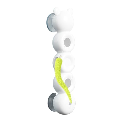 Yulokdwi Katzen Spielzeug - Interaktives Katzen Spielzeug Mit Saugnapf | Automatisches Mit Wurmdesign Gegen Langeweile Für Kauen Kratzen Zahnen von Yulokdwi