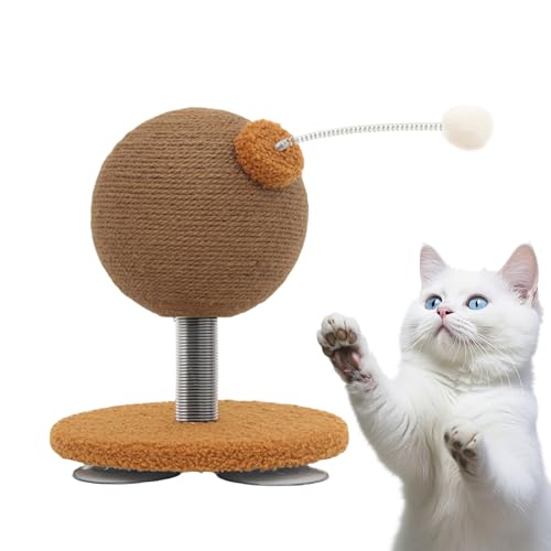 Yulokdwi Kratzball Für Katzen - Interaktives Kratzspielzeug Für Kätzchen,Rutschfester Katzenkratzball mit Saugnapf für Unterhaltung, Bereicherung und Bewegung von Mehreren Haustieren im Wohnzimmer Yulokdwi Kratzball Für Katzen - Interaktives Kratzspielzeug Für Kätzchen,Rutschfester Katzenkratzball mit Saugnapf für Unterhaltung, Bereicherung und Bewegung von Mehreren Haustieren im Wohnzimmer von Yulokdwi