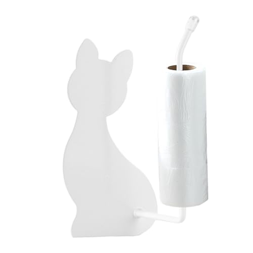 Yulokdwi Küchenpapierhalter - Küchenrollenhalter | Wandhalterung Mit Katzendesign Für Haushaltsaufbewahrung Gästezimmer Reisen Landhausstil von Yulokdwi