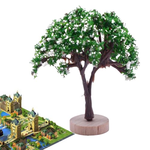 Yulokdwi Modell Miniaturbaum | Eisenbahn-Landschafts-Fälschungs-Baum,Modelllandschaftszubehör, Miniaturgartenzubehör, grüner Baum für DIY-Projekte Landschaft von Yulokdwi