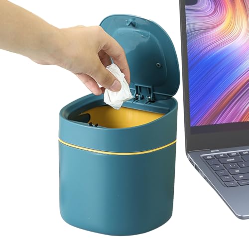 Yulokdwi Mülleimer Für Schreibtisch | Puschdeckel Abfallbehälter Für Arbeitsplatz | Platzsparend Aufbewahrungsbox Papierkorb Badezimmer Schlafzimmer Studentenzimmer Yulokdwi Mülleimer Für Schreibtisch | Puschdeckel Abfallbehälter Für Arbeitsplatz | Platzsparend Aufbewahrungsbox Papierkorb Badezimmer Schlafzimmer Studentenzimmer von Yulokdwi