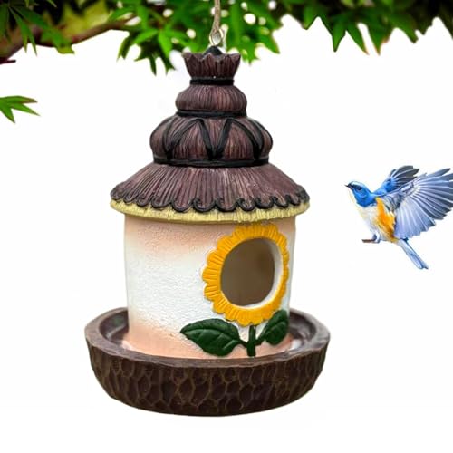 Yulokdwi Outdoor Vogelhaus | Vogelnest,Kunstharz Schutzunterstand Dekoration Für Garten Baum Terrasse Balkon Yulokdwi Outdoor Vogelhaus | Vogelnest,Kunstharz Schutzunterstand Dekoration Für Garten Baum Terrasse Balkon von Yulokdwi