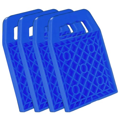 Yulokdwi RV Nivellierplatten, Absenkplatten 4er-Set Mit Rutschfestem Design, Tragbare Mehrwinklige Unterlage Für Campingurlaub Pool Wohnwagen Reisemobile von Yulokdwi