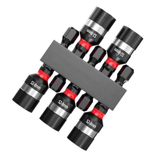 Yulokdwi Stecknuss-Bitsatz,Magnethalter-Set - 5-teiliges Sechskant-Steckschlüssel-Set für Reparatur Wartung Installation Elektrikerarbeiten Kraftfahrzeugmontage mechanische Arbeiten von Yulokdwi