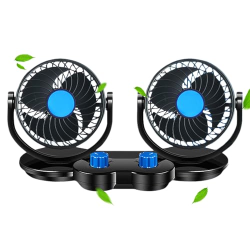 Yulokdwi Tragbarer Ventilator Für - Doppelkopf USB Auto Ventilator | Leiser Drehluftzirkulator Gebläse Für Zuhause Büro Familie Freunde Yulokdwi Tragbarer Ventilator Für - Doppelkopf USB Auto Ventilator | Leiser Drehluftzirkulator Gebläse Für Zuhause Büro Familie Freunde von Yulokdwi